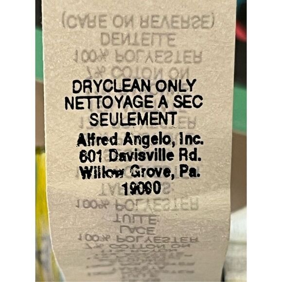 Vintage 1980s Flirtations White Prom Dress Drop Waist Sequin Puffy Sleeve Tulle - Picture 4 of 4